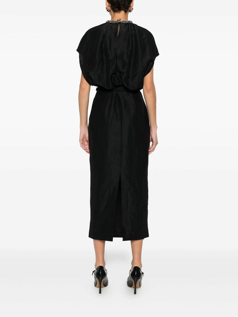 ROLAND MOURET MIDI DRESS